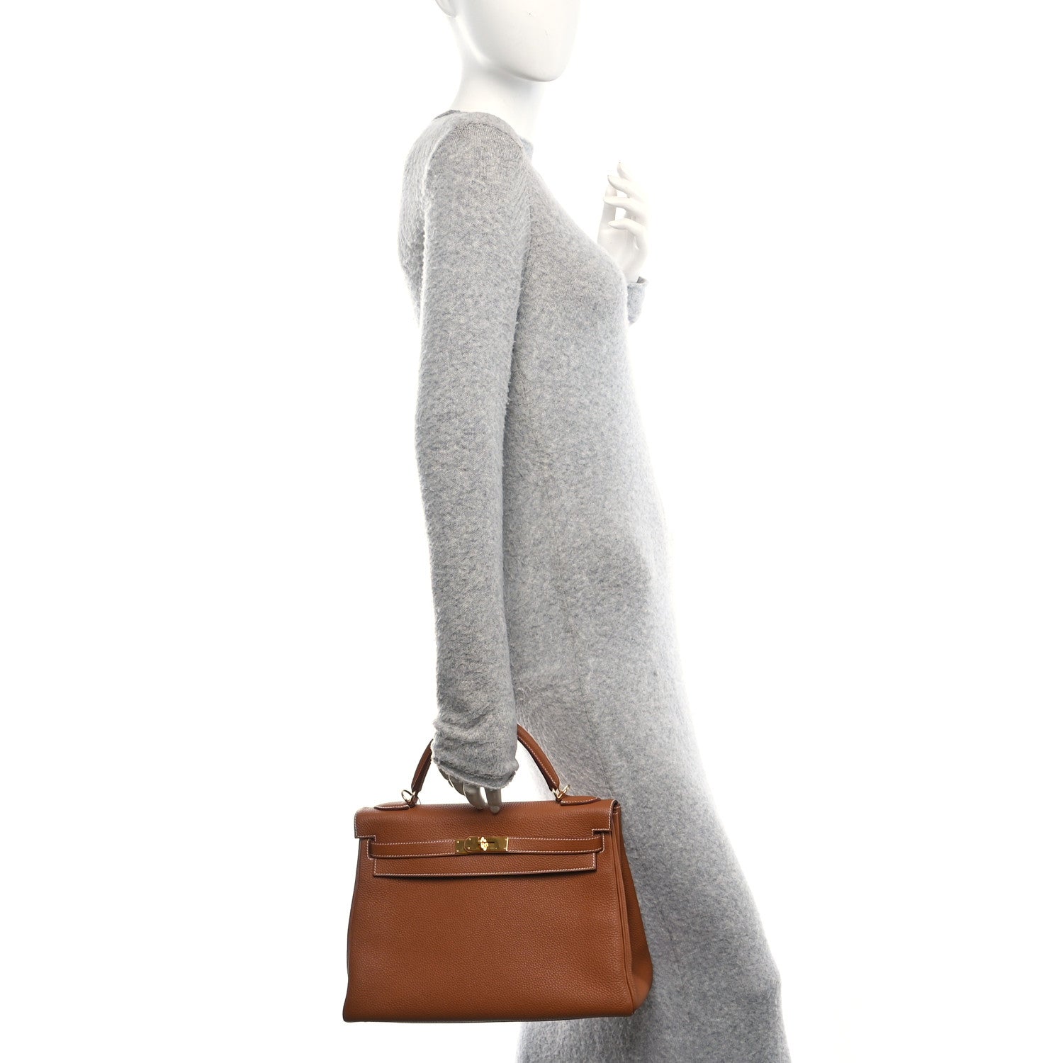 Hermes Togo Kelly Retourne 32 Gold 2 of 11