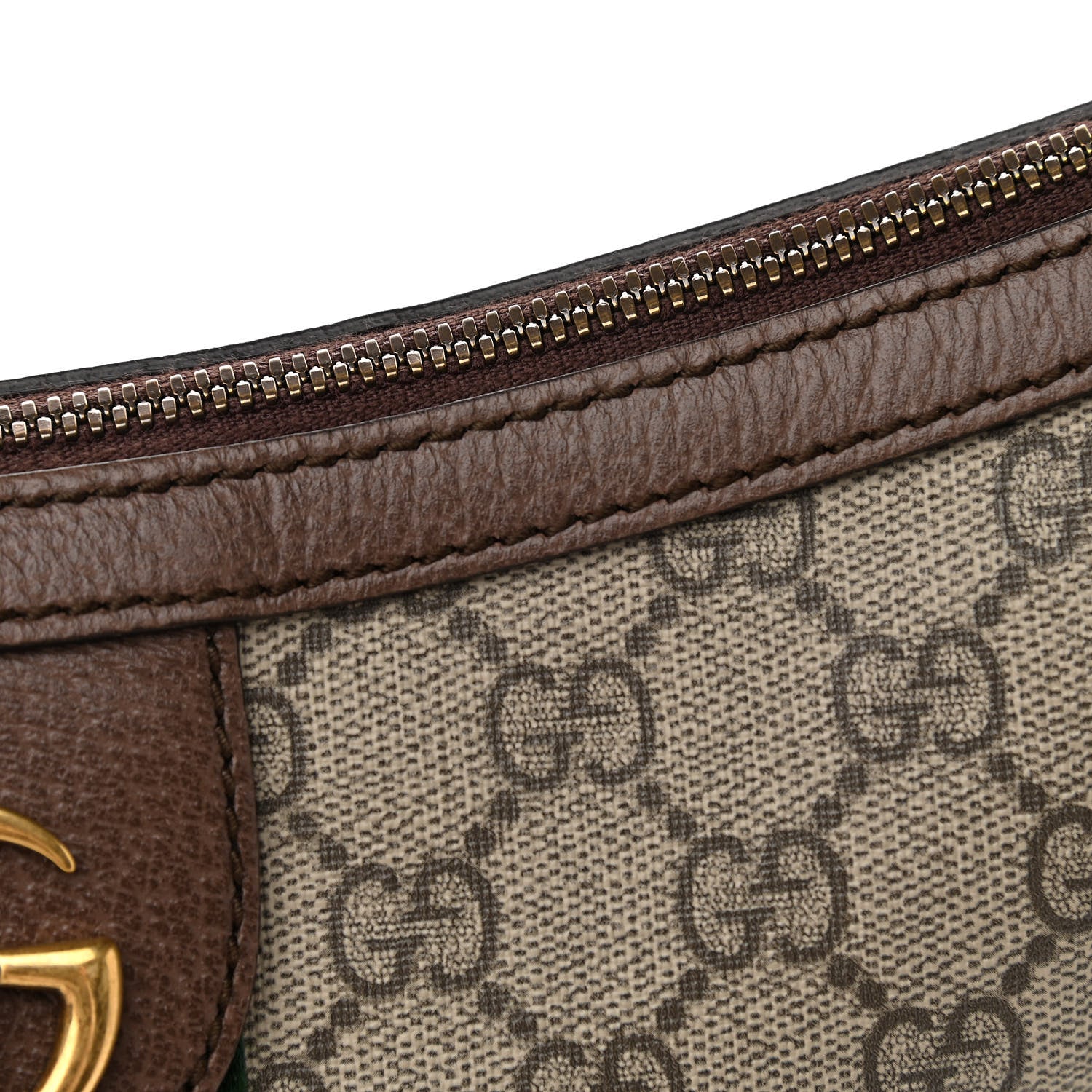 Gucci GG Supreme Monogram Web Small Ophidia Half Moon Hobo Brown 11 of 11