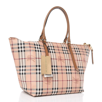 Burberry Haymarket Check Medium Salisbury Tote Camel 3 of 10