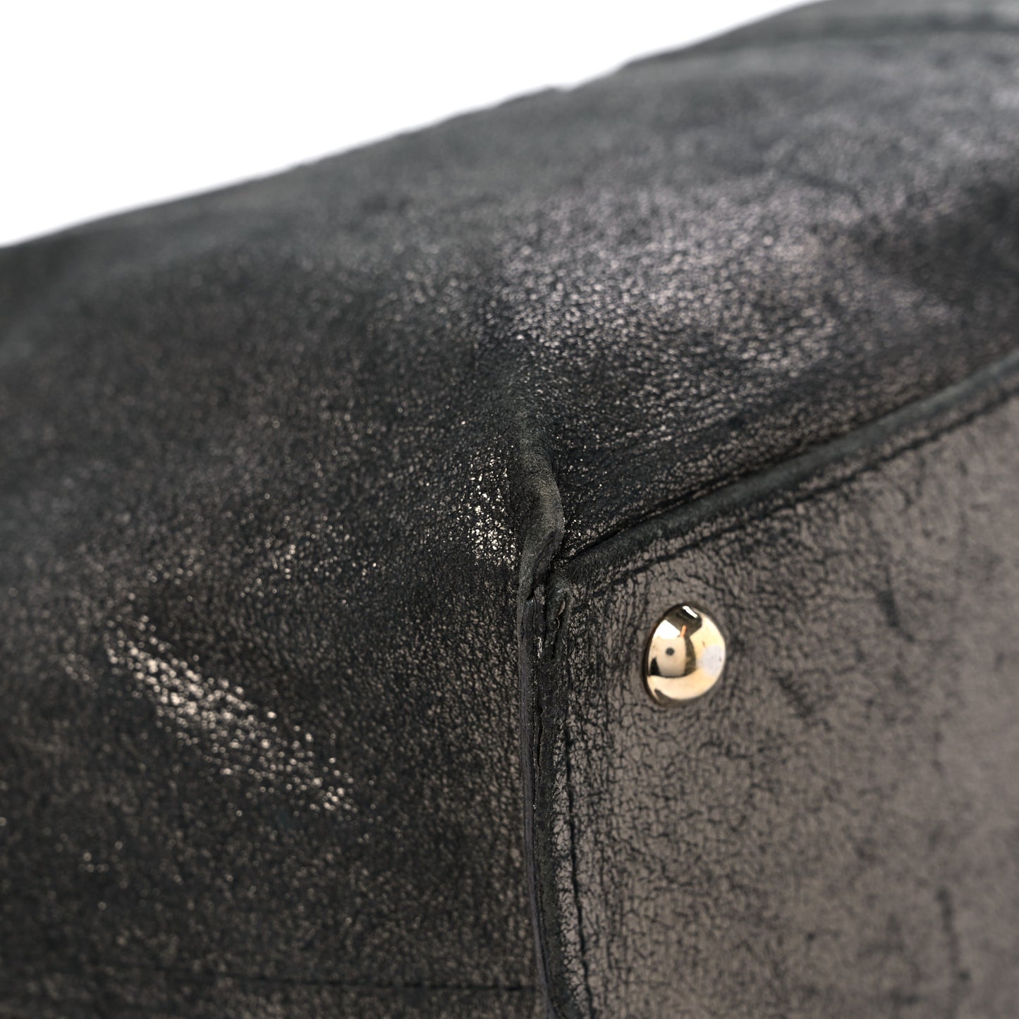 Calfskin Reversible Double Sac Y Tote Black Gold