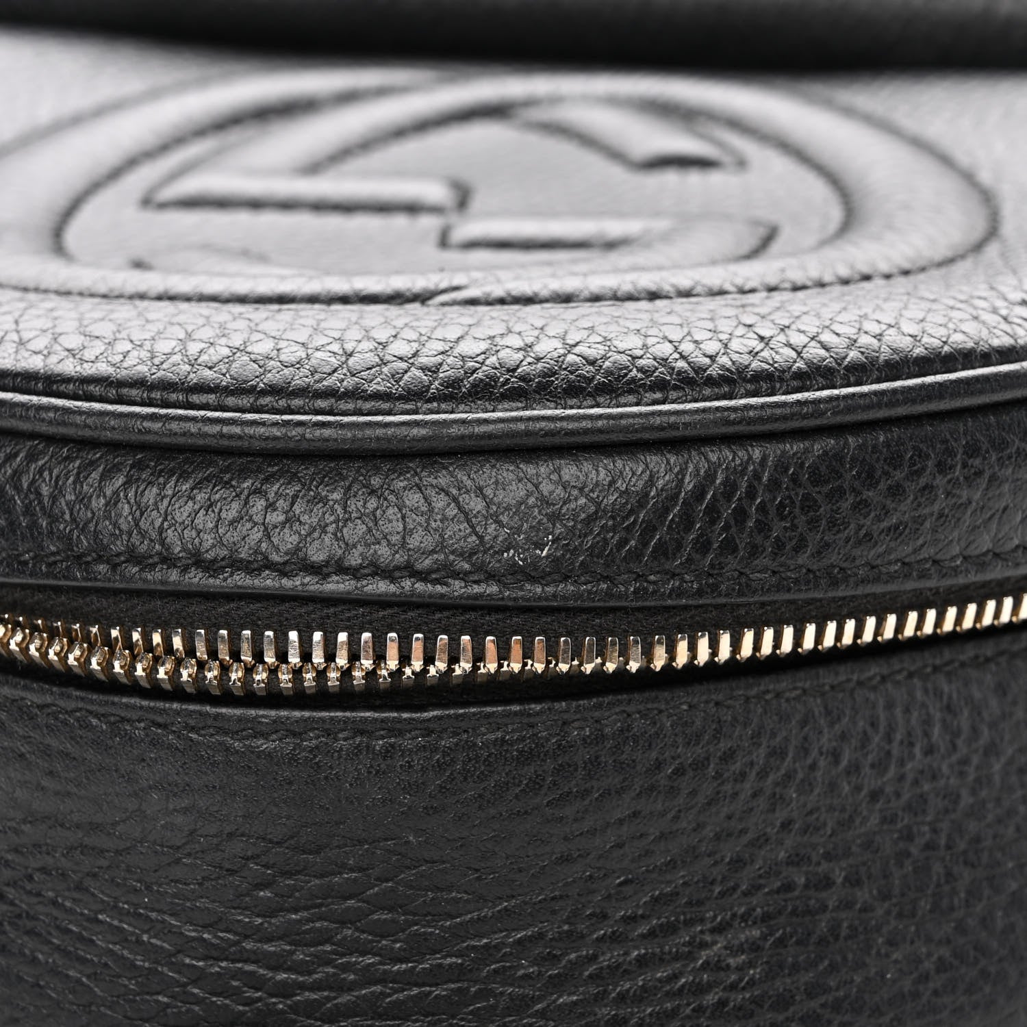 Gucci Pebbled Calfskin Soho Chain Backpack Black 13 of 13