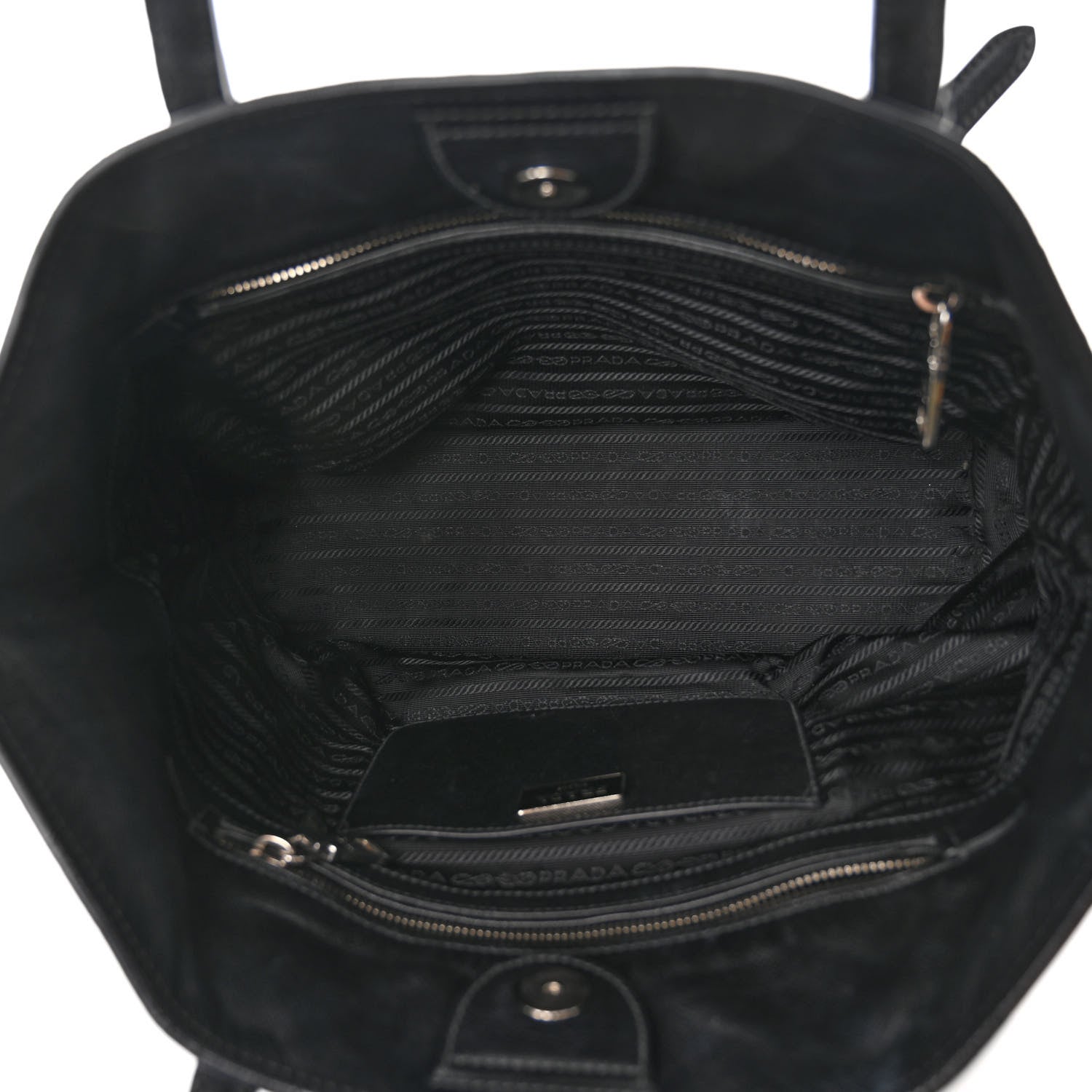 Prada Saffiano Soft Tote Black 5 of 13