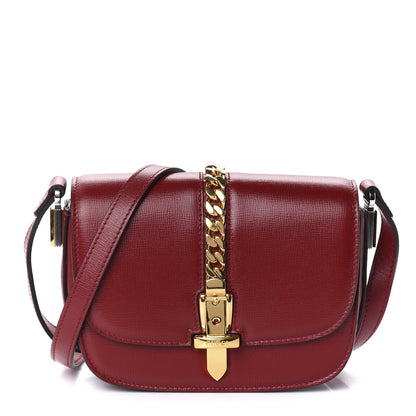 Gucci Azalea Calfskin Mini Sylvie 1969 Flap Messenger Bag New Cherry Red 1 of 11