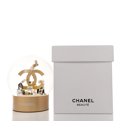Chanel Glass CC Shopping Bag Snow Globe Gold 8 of 8