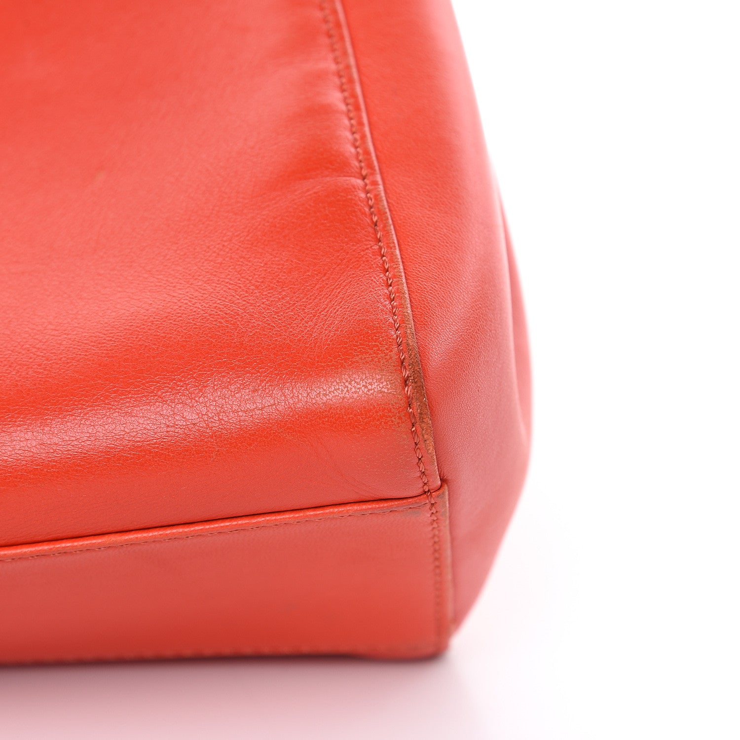 Fendi Nappa Mini Peekaboo Iconic Satchel Papavero 14 of 18
