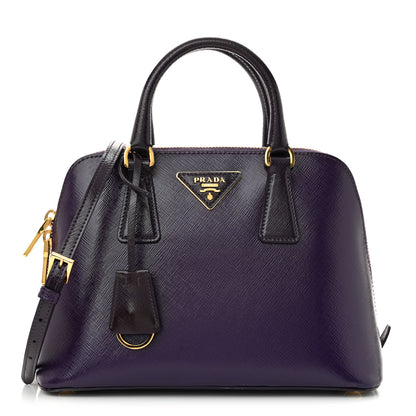 Prada Saffiano Vernice Small Promenade Tote Viola 1 of 12