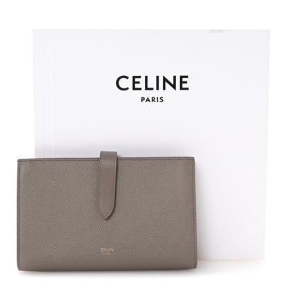Celine Grained Calfskin Large Multifunction Strap Wallet Pebble 8 of 8