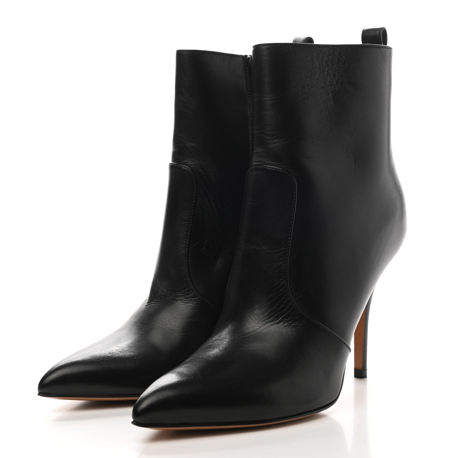 Valentino Garavani Calfskin Rockstud Ankle Booties 37 Black 3 of 8