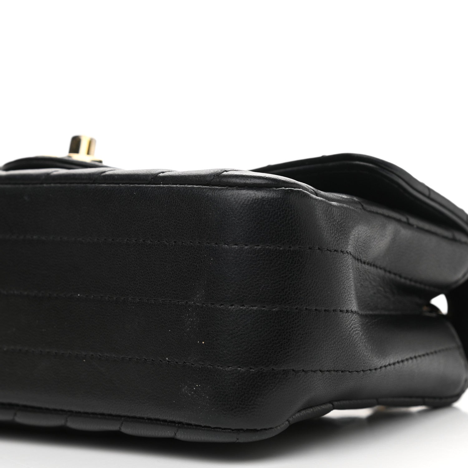 Chanel Lambskin Chevron Quilted Mini Rectangular Flap Black 9 of 13