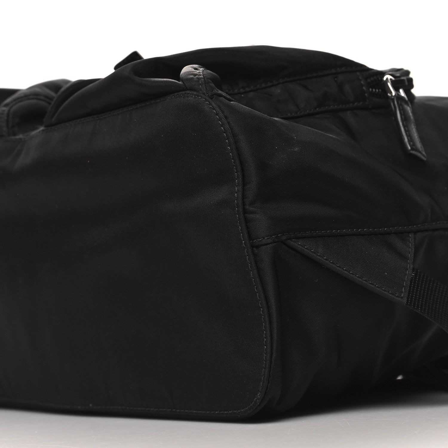 Prada Tessuto Nylon Saffiano Vela Backpack Black 9 of 9