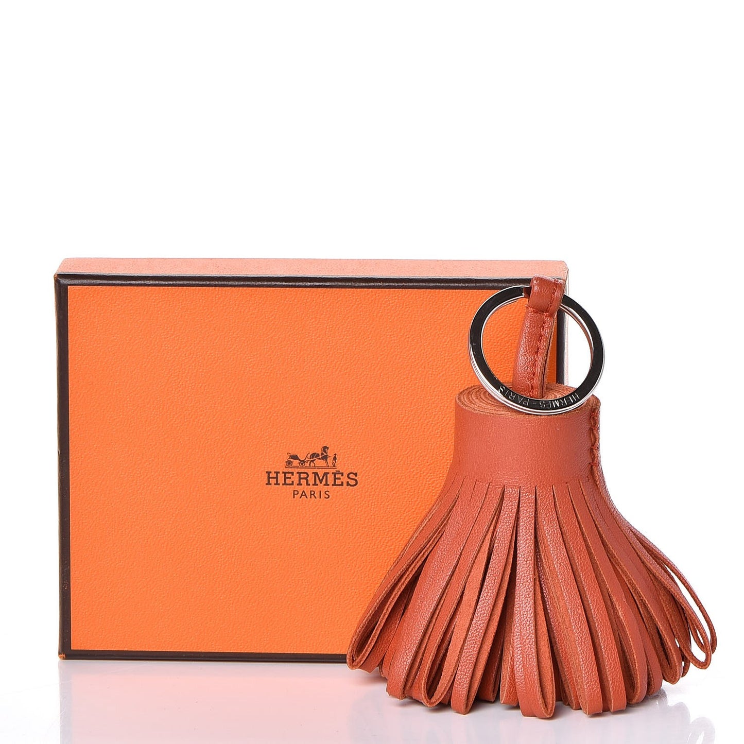 Lambskin Carmen Tassel Key Holder Cornaline