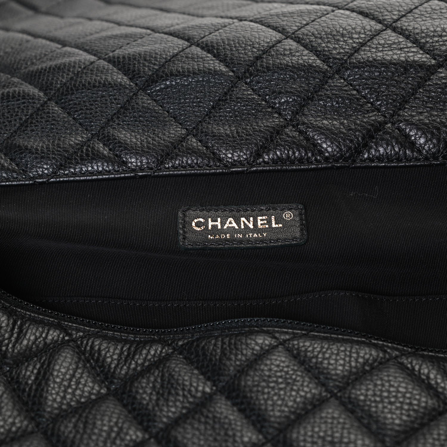 Chanel Calfskin Quilted XXL Travel Flap Bag Black 8 of 10