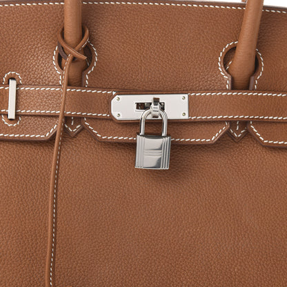 Hermes Natural Barenia Faubourg Birkin 30 Fauve 10 of 10