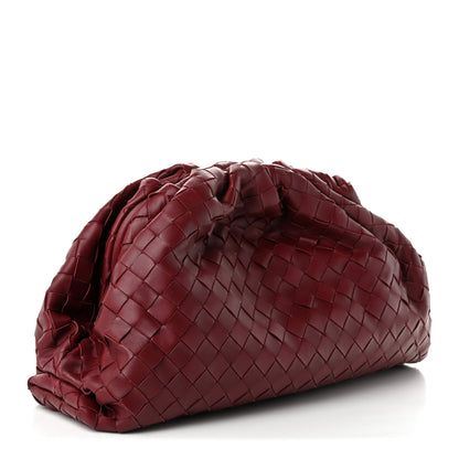 Bottega Veneta Nappa Maxi Intrecciato The Pouch Oversized Clutch Bordeaux 3 of 10