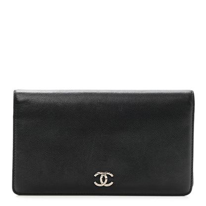 Chanel Caviar Sevruga Yen Wallet Black 1 of 8