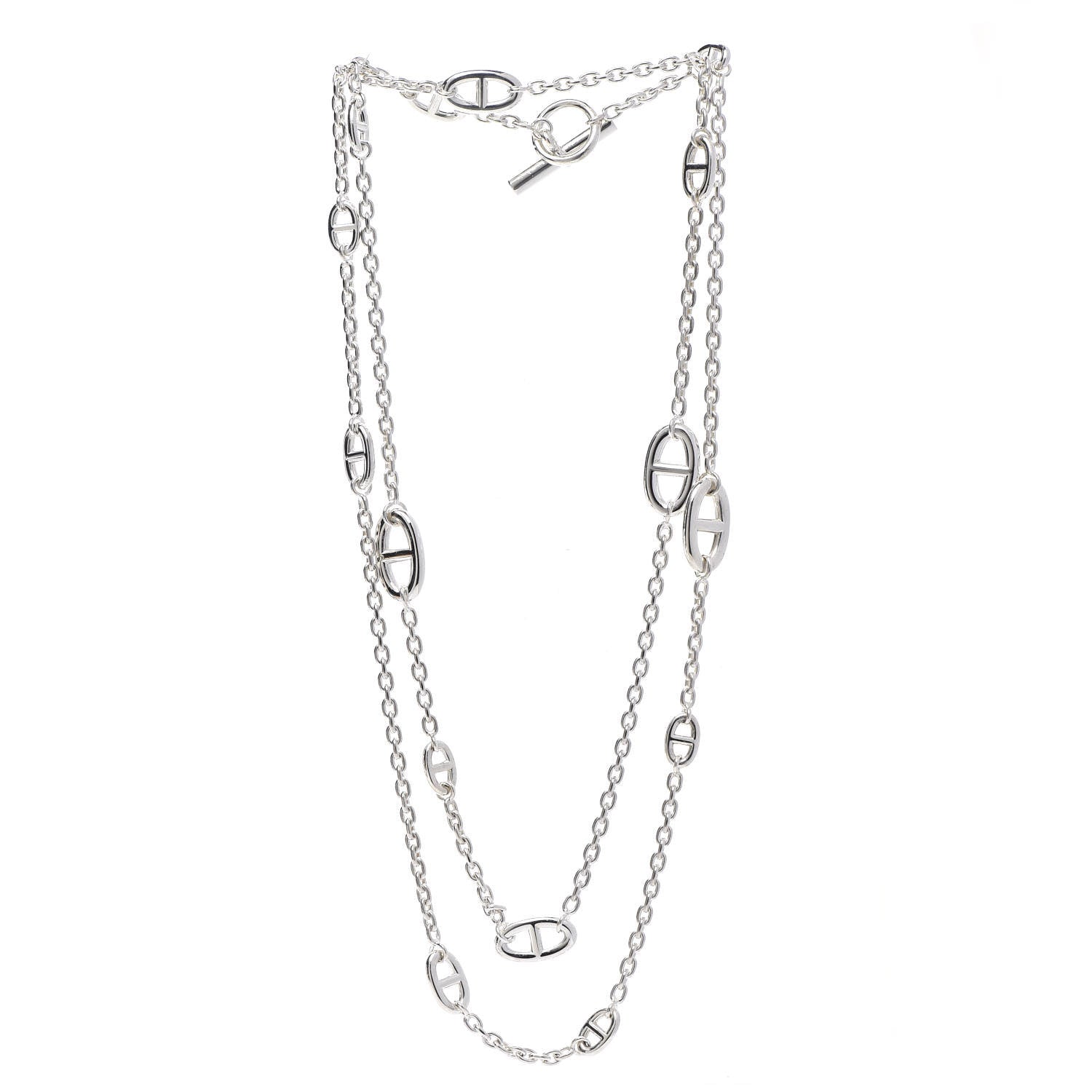Hermes Sterling Silver Farandole Necklace 80 3 of 5
