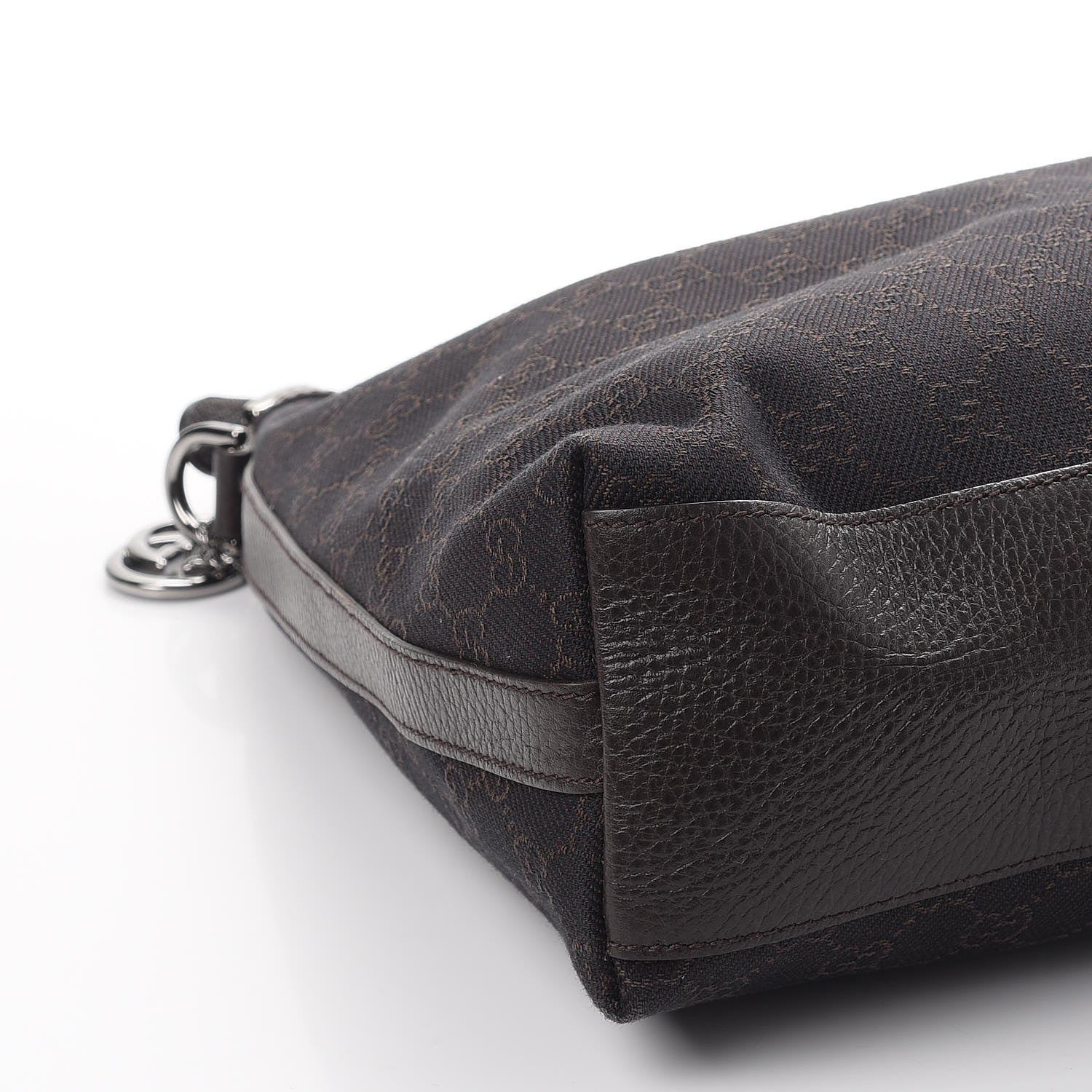 Gucci Monogram Hobo Dark Brown 8 of 9