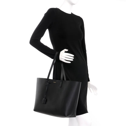 Saint Laurent Calfskin Large Shopping Tote Black 2 of 8