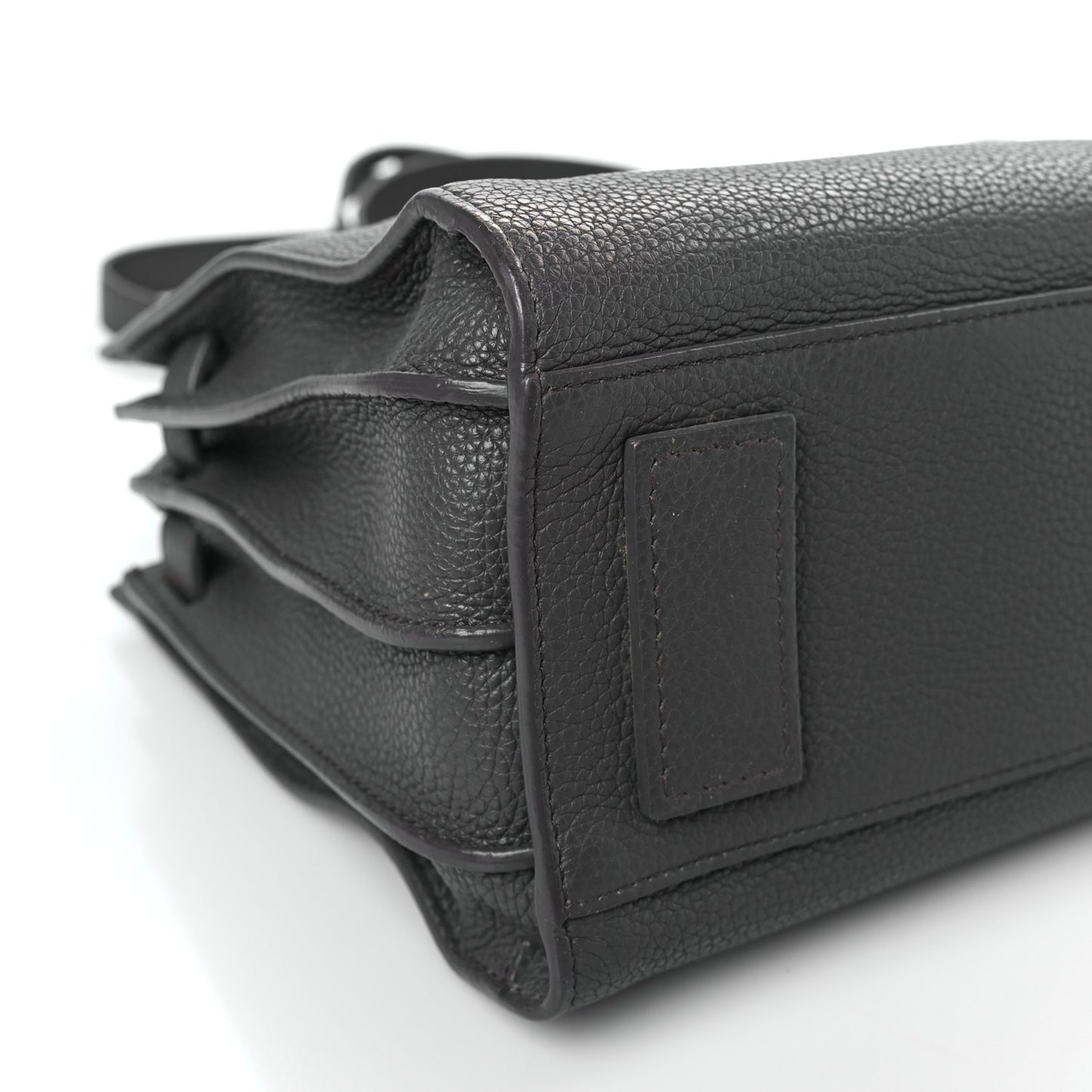Grained Calfskin Baby Sac De Jour Souple Coal