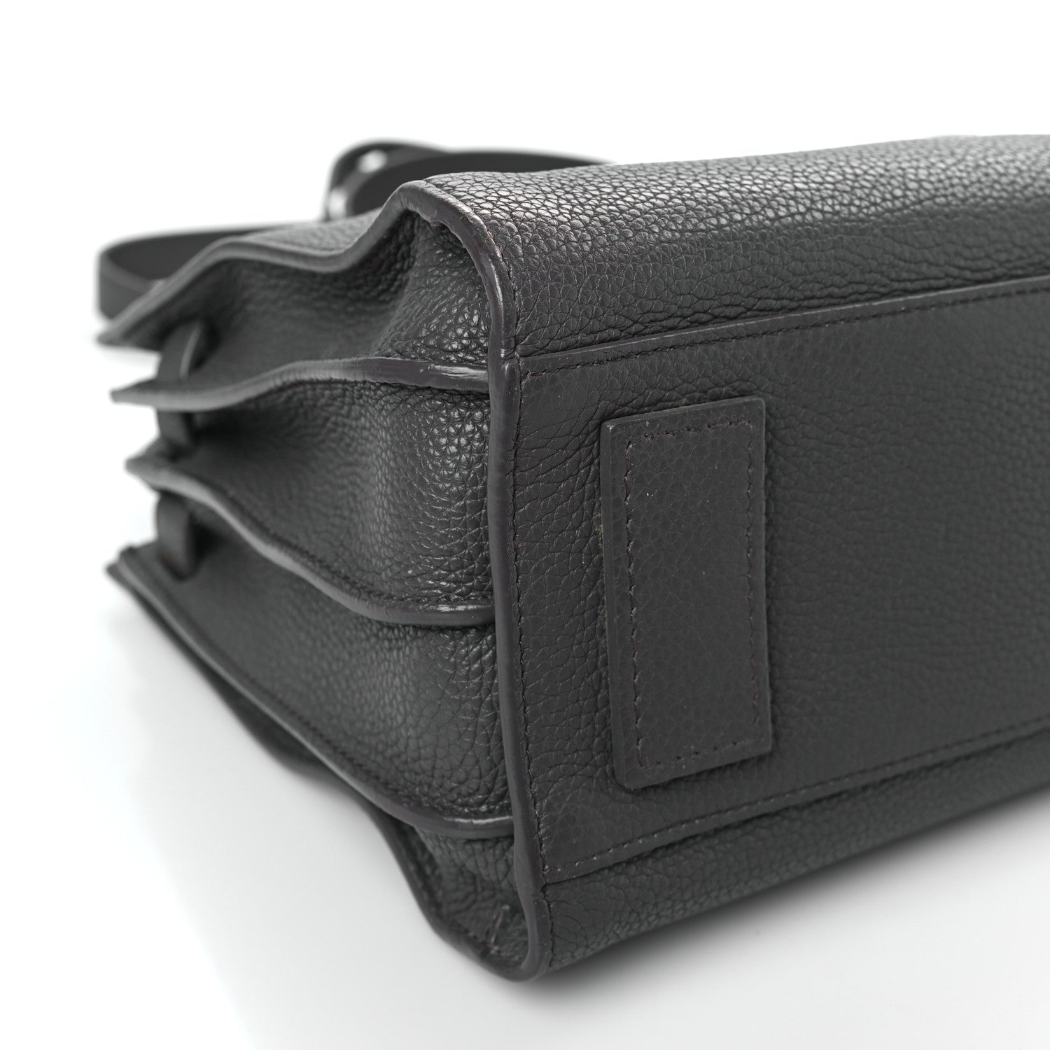 Saint Laurent Grained Calfskin Baby Sac De Jour Souple Coal 8 of 11