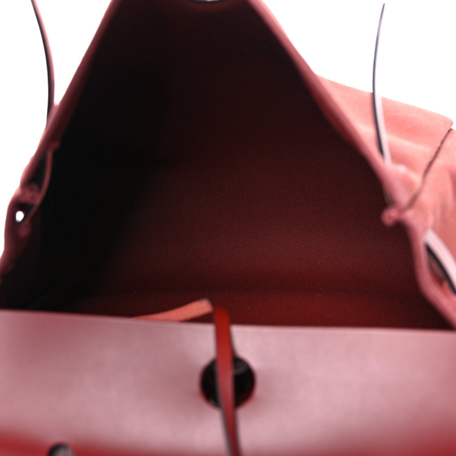 Hermes Vache Hunter Toile Herbag Zip 31 PM Rouge H 6 of 10