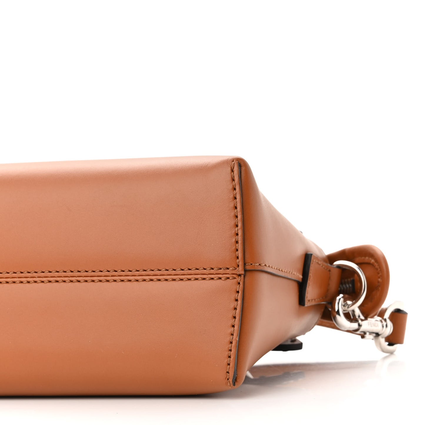 Vitello King Logo Embossed Mini By The Way Boston Bag Cuoio
