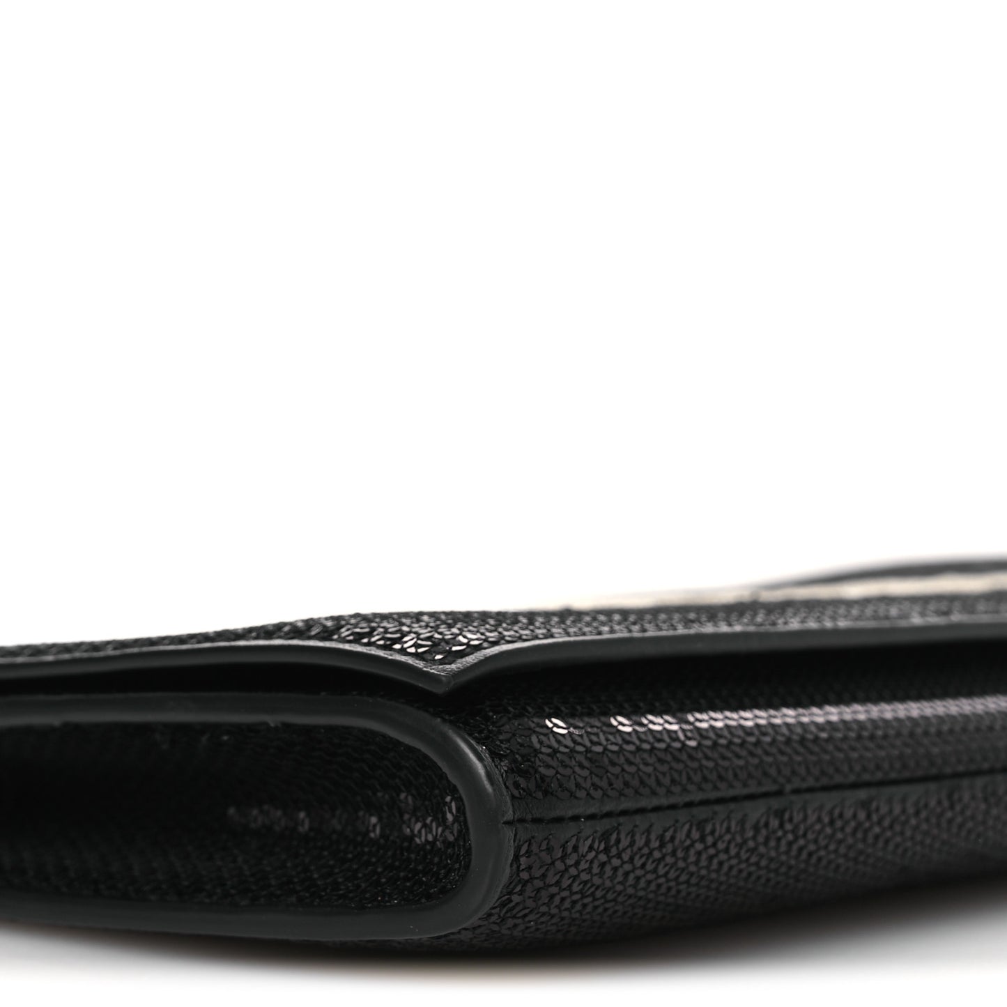 Sequin Asymetric Clutch  Black White