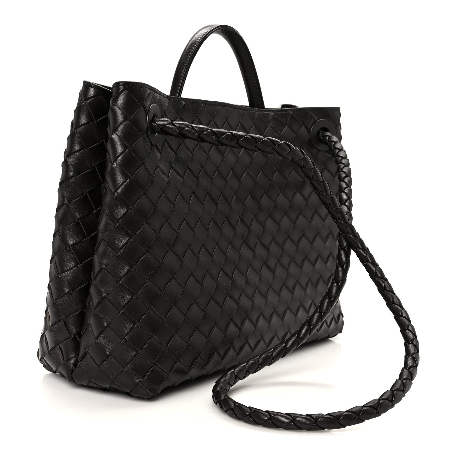 Bottega Veneta Nappa Intrecciato Medium Andiamo Shoulder Bag Fondant 2 of 9