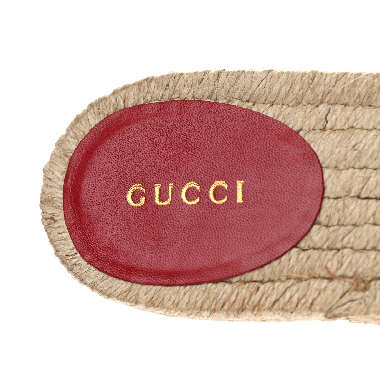 Nappa Matelasse GG Marmont Espadrille Slide Sandals 39 Hibiscus Red