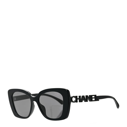 Chanel Acetate Strass Polarized Square Sunglasses 5422-B-A Black 1 of 7