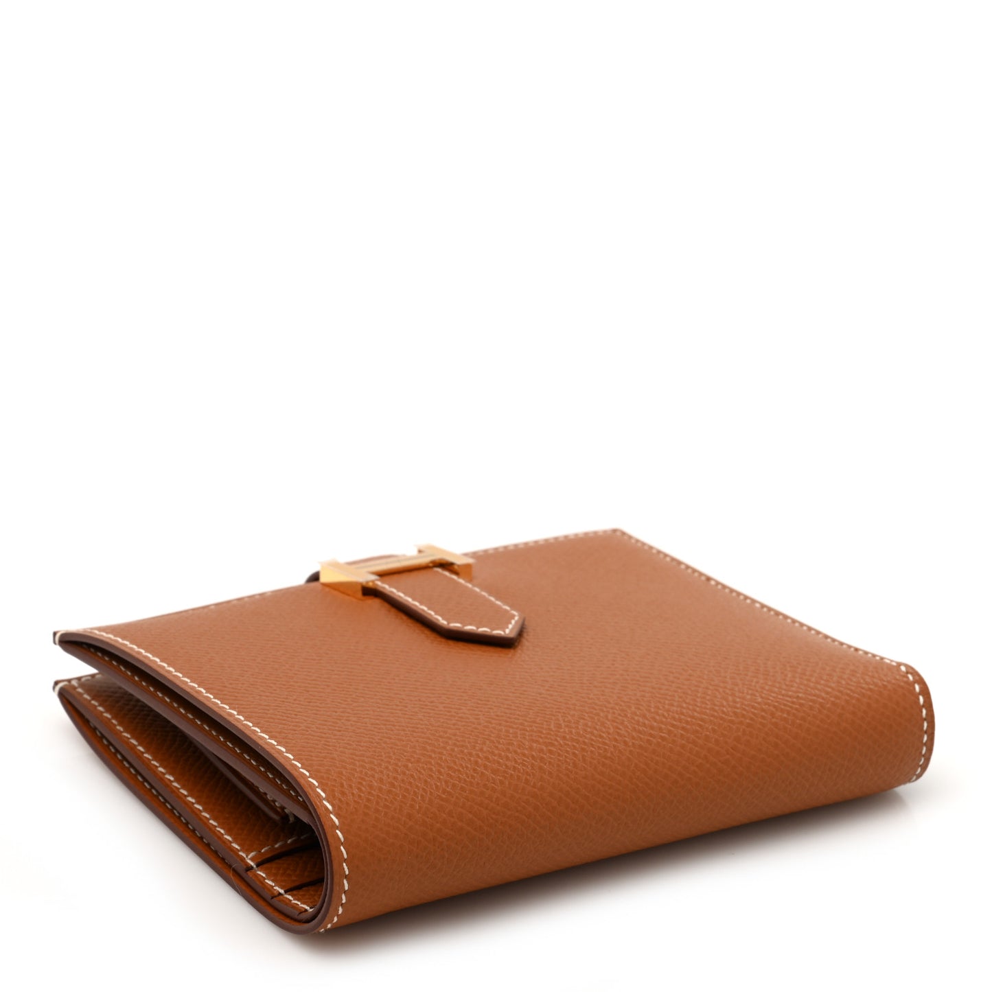 Epsom Bearn Compact Wallet Gold