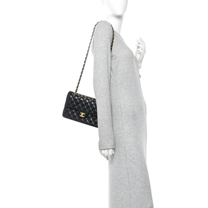 Chanel Lambskin Quilted Small Double Flap Black 2 of 11