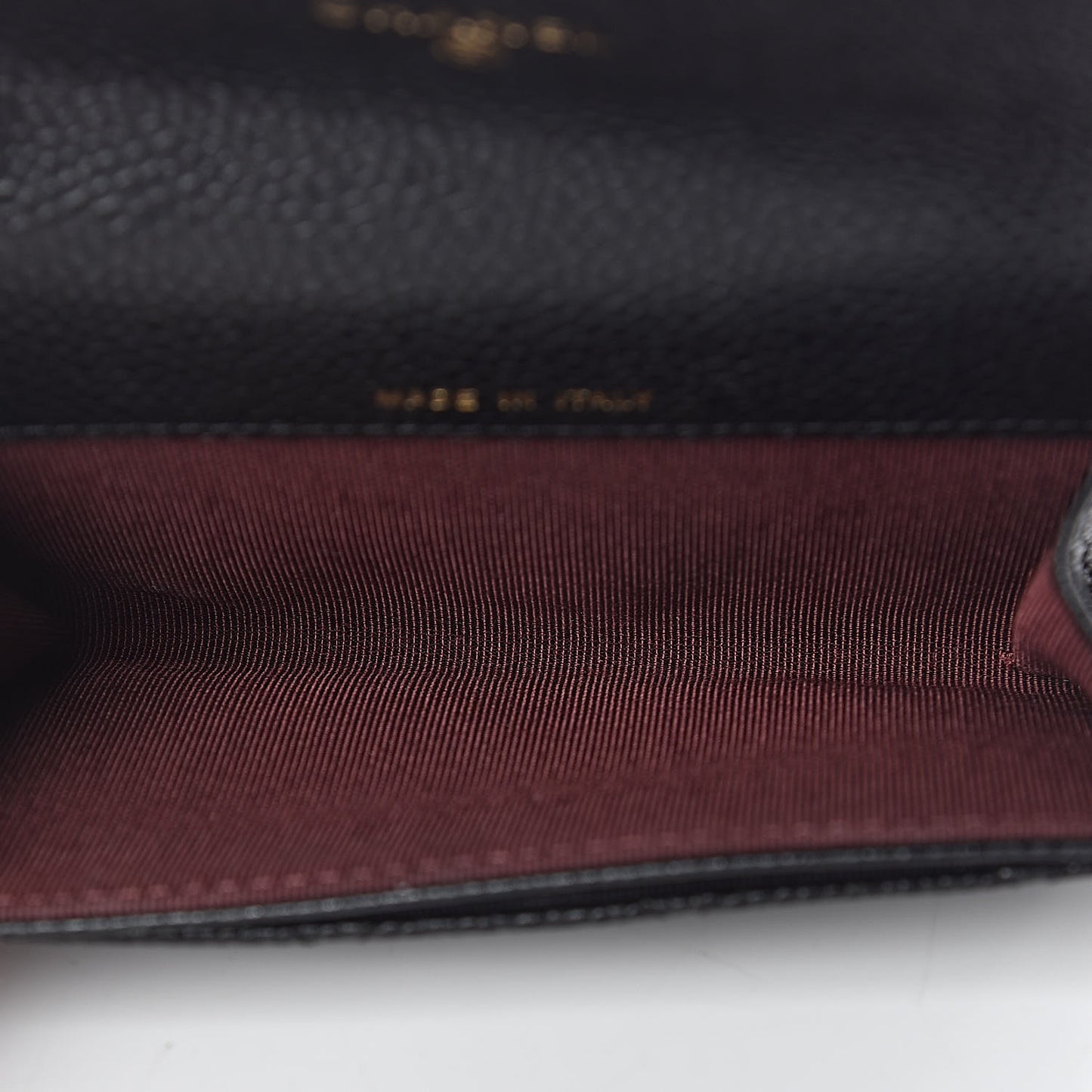 Caviar Quilted Flap Card Holder Black