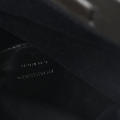 Saint Laurent Crocodile Embossed Calfskin West Hollywood Monogram Fold Over Clutch Earth 7 of 7