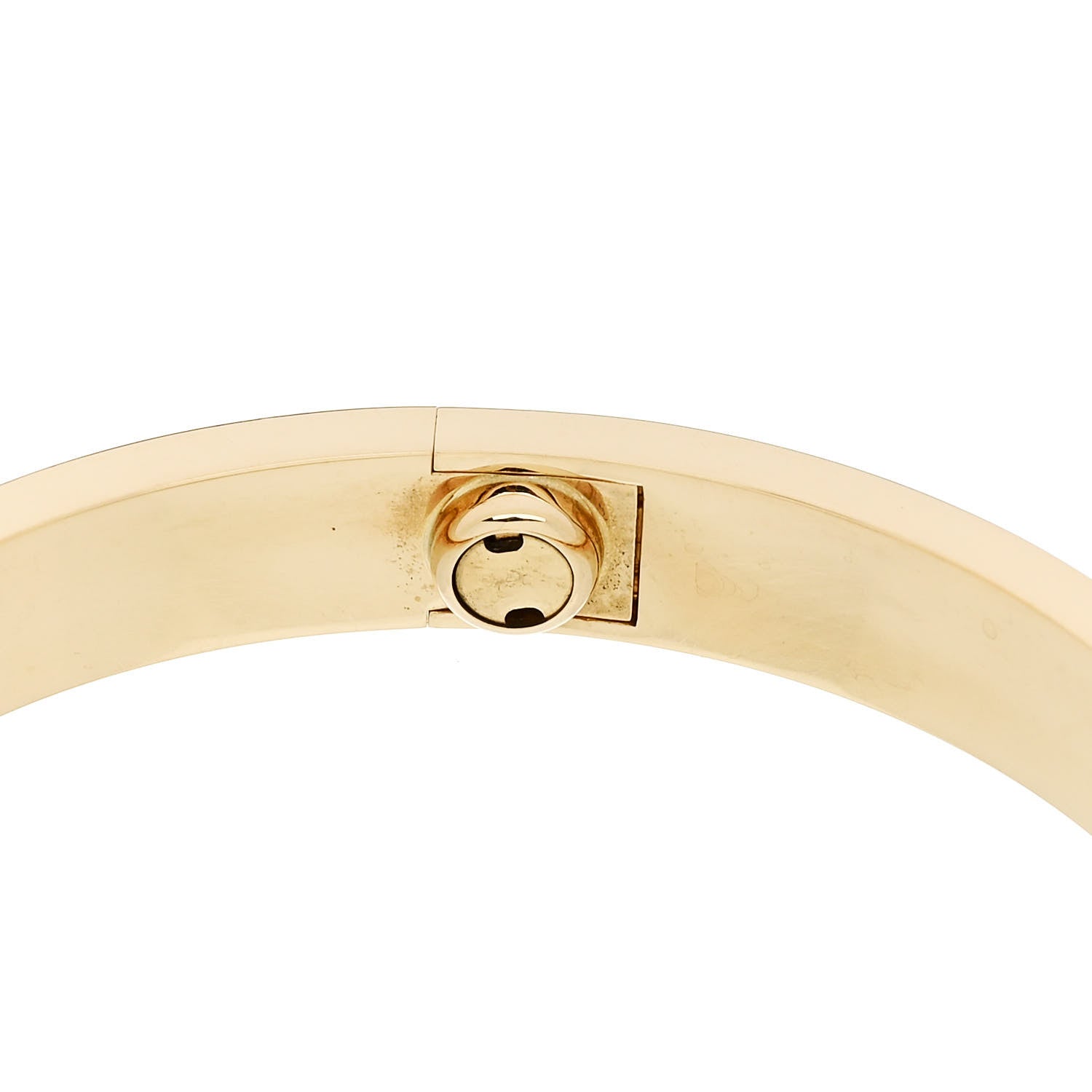 Cartier 18K Yellow Gold 4 Diamond LOVE Bracelet 16 8 of 9