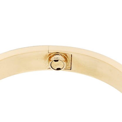 Cartier 18K Yellow Gold 4 Diamond LOVE Bracelet 16 8 of 9
