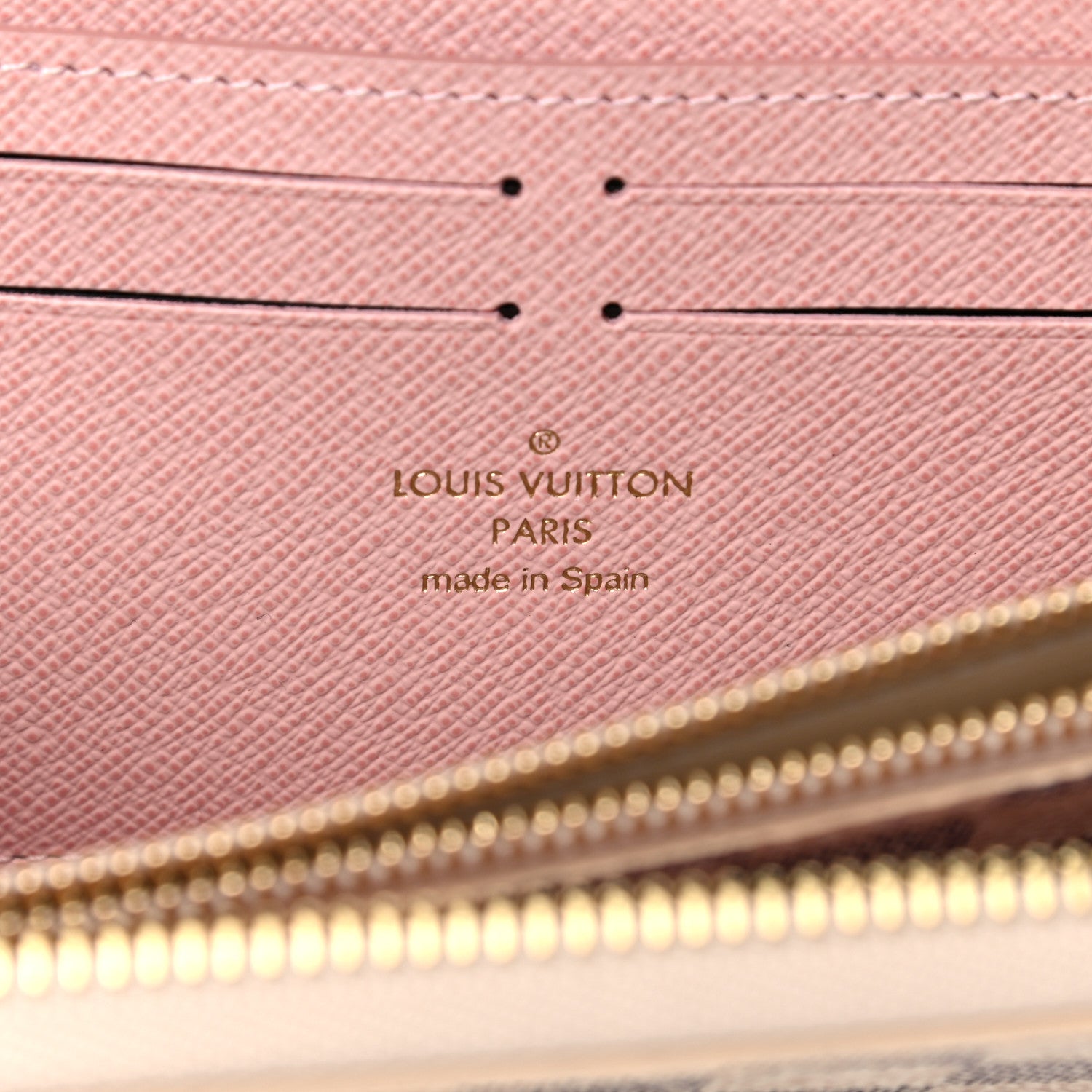 Louis Vuitton Damier Azur Clemence Wallet Rose Ballerine 6 of 7