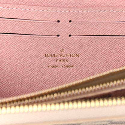 Louis Vuitton Damier Azur Clemence Wallet Rose Ballerine 6 of 7