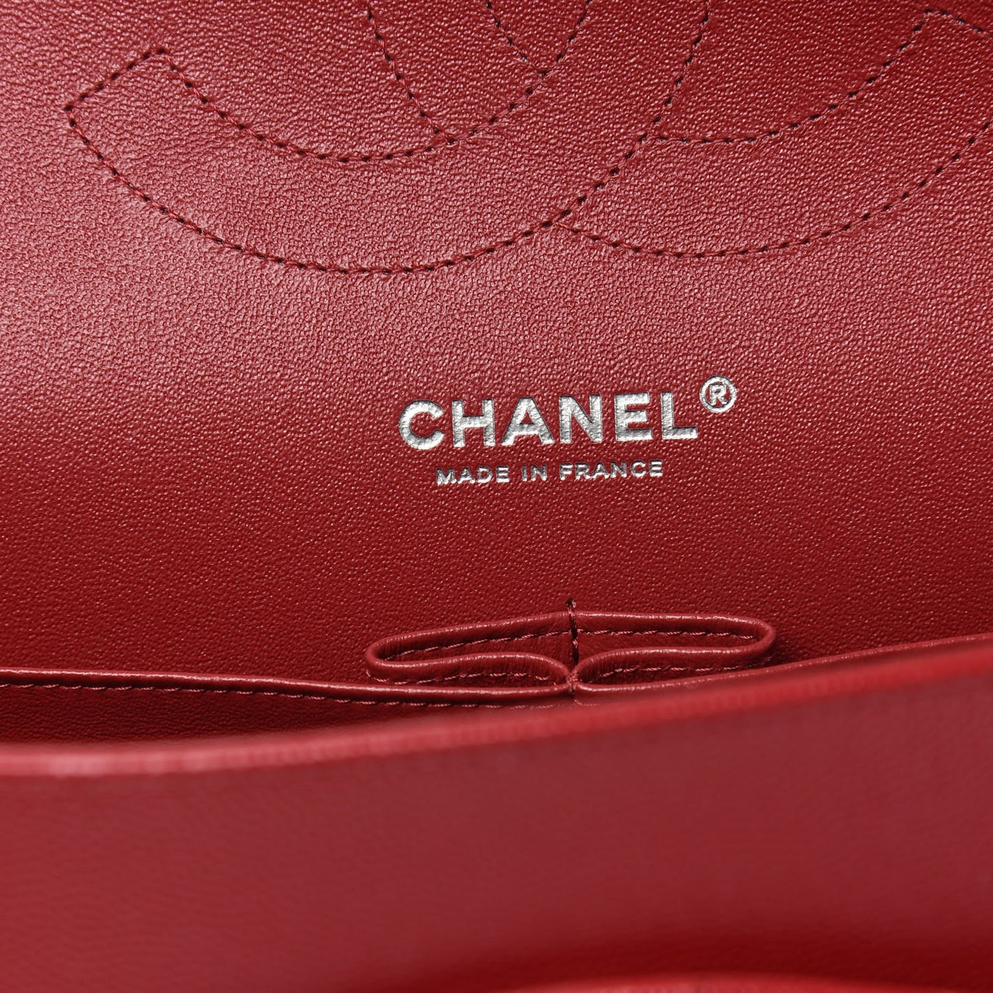 Caviar Quilted Jumbo Double Flap Red