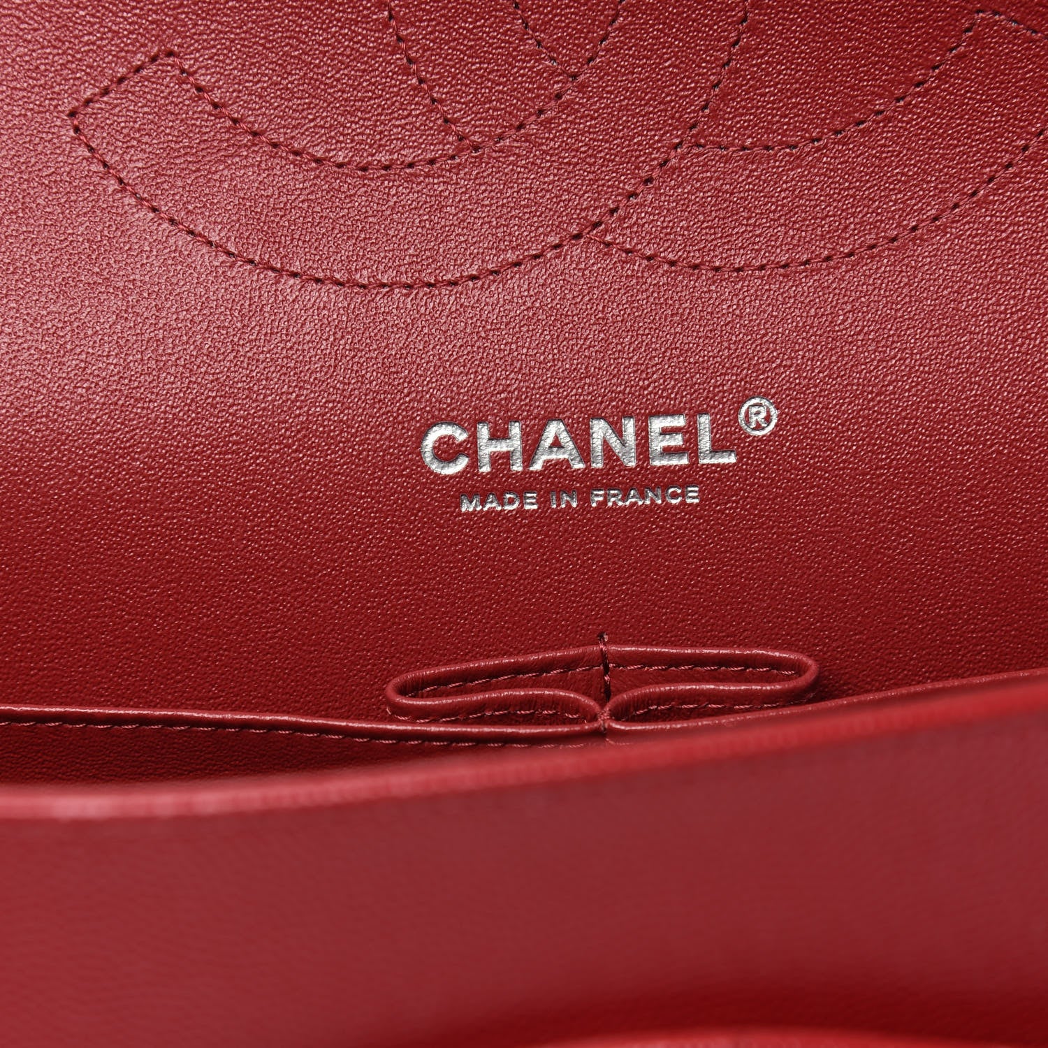 Chanel Caviar Quilted Jumbo Double Flap Red 6 of 11