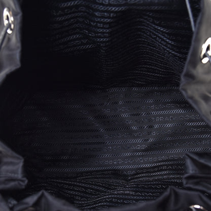 Prada Nylon New Vela Studded Backpack Black Fuoco 4 of 4