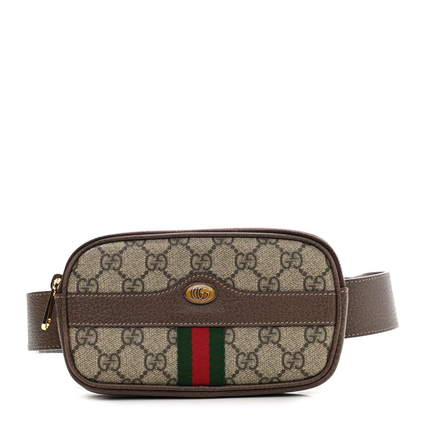 GG Supreme Monogram Ophidia Belted iPhone Case 90 36 Dark Brown