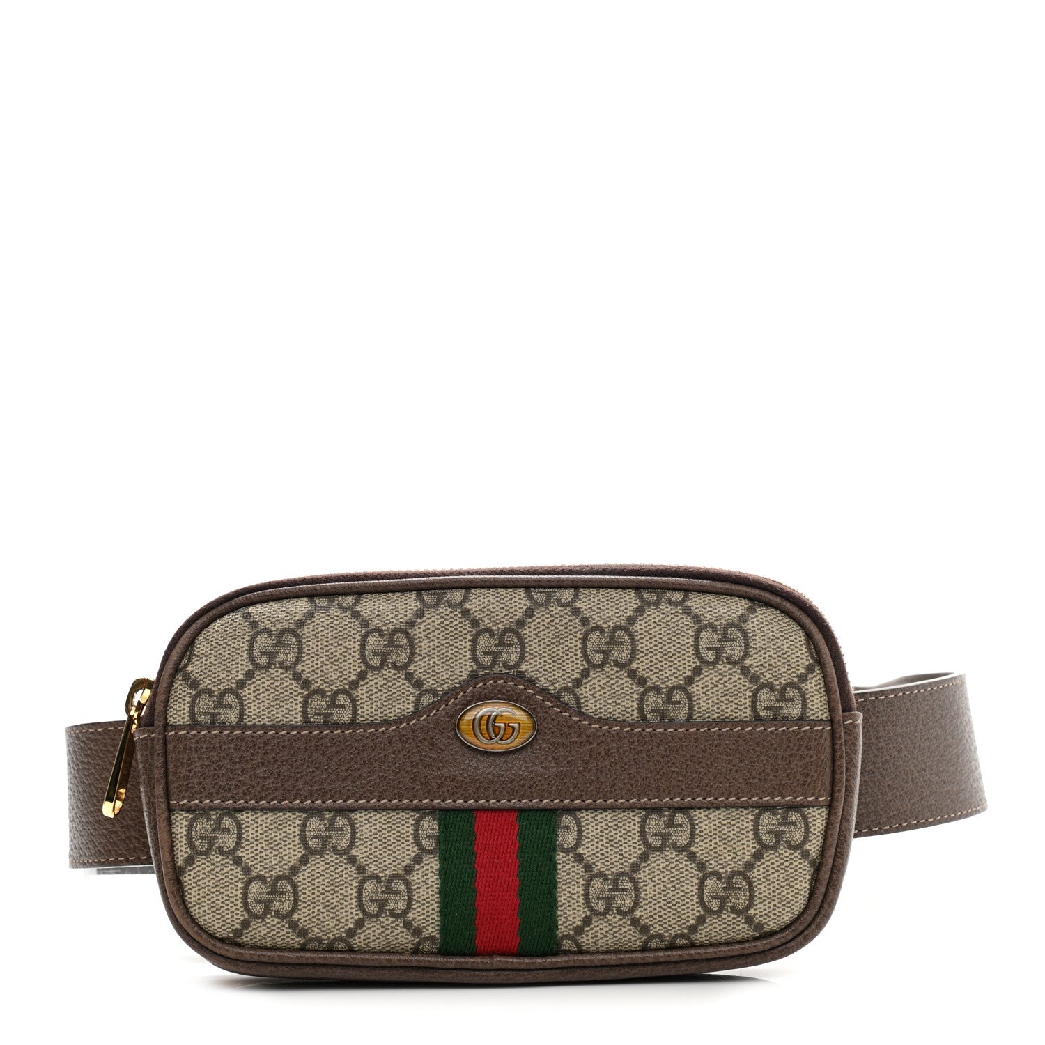 Gucci GG Supreme Monogram Ophidia Belted iPhone Case 90 36 Dark Brown 1 of 11