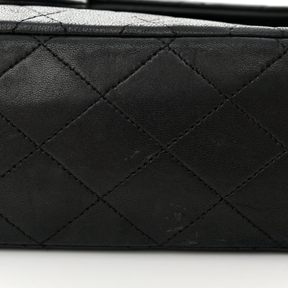 Chanel Lambskin Quilted Medium Double Flap Black 14 of 14