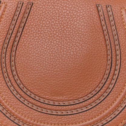 Chloe Calfskin Mini Marcie Round Crossbody Bag Tan 9 of 10
