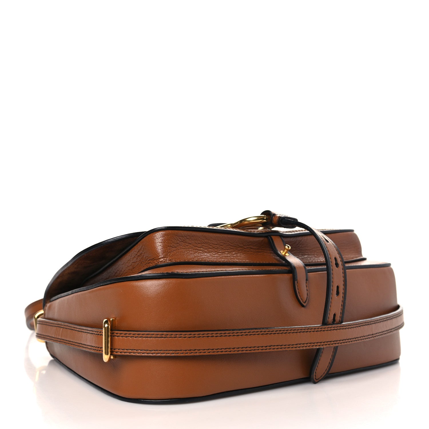 Miu Miu Goatskin Madras Dahlia Satchel Brandy 4 of 8