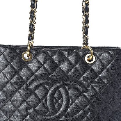 Chanel Caviar Quilted Grand Shopping Tote GST Black 8 of 10