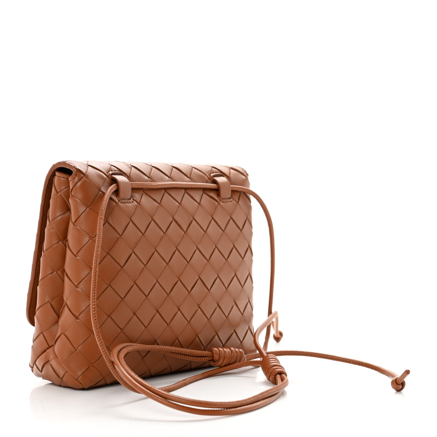 Nappa Intrecciato Mini Crossbody Bag Wood