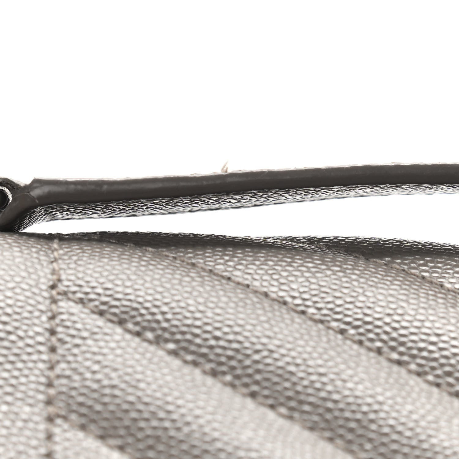 Saint Laurent Grain De Poudre Textured Mixed Matelasse Medium Triquilt Monogram Satchel Earth 10 of 15