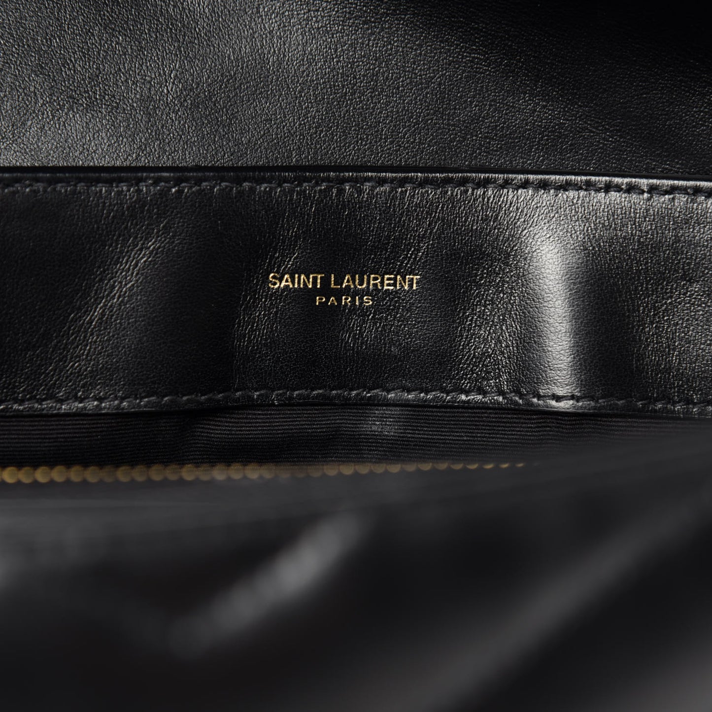 Calfskin Y Quilted Monogram Medium Loulou Chain Satchel Black